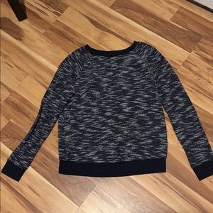 Forever 21 Navy and White Long Sleeve Top